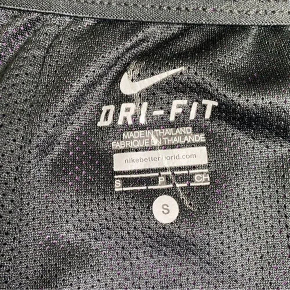 Nike Dri-Fit Athletic Shorts Size Small Purple Black
